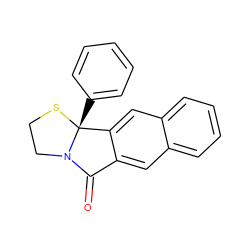 O=C1c2cc3ccccc3cc2[C@@]2(c3ccccc3)SCCN12 ZINC000006582018