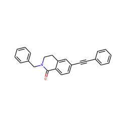 O=C1c2ccc(C#Cc3ccccc3)cc2CCN1Cc1ccccc1 ZINC000066073976
