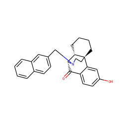 O=C1c2ccc(O)cc2[C@@]23CCCC[C@H]2[C@@H]1N(Cc1ccc2ccccc2c1)CC3 ZINC000013532291