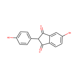 O=C1c2ccc(O)cc2C(=O)C1c1ccc(O)cc1 ZINC000101024733