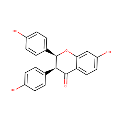 O=C1c2ccc(O)cc2O[C@H](c2ccc(O)cc2)[C@@H]1c1ccc(O)cc1 ZINC000029216956