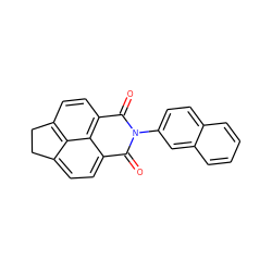 O=C1c2ccc3c4c(ccc(c24)C(=O)N1c1ccc2ccccc2c1)CC3 ZINC000000354337