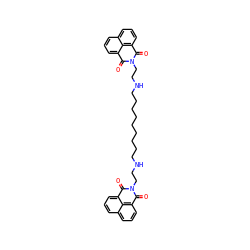 O=C1c2cccc3cccc(c23)C(=O)N1CCNCCCCCCCCCNCCN1C(=O)c2cccc3cccc(c23)C1=O ZINC000140251868