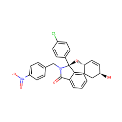O=C1c2ccccc2[C@@](O[C@@H]2C=C[C@@H](O)CC2)(c2ccc(Cl)cc2)N1Cc1ccc([N+](=O)[O-])cc1 ZINC000066114388