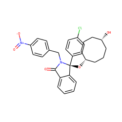 O=C1c2ccccc2[C@@](O[C@H]2CCC[C@@H](O)CCC2)(c2ccc(Cl)cc2)N1Cc1ccc([N+](=O)[O-])cc1 ZINC000169699787