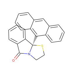 O=C1c2ccccc2[C@@]2(c3c4ccccc4cc4ccccc34)SCCN12 ZINC000006584048