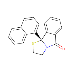 O=C1c2ccccc2[C@@]2(c3cccc4ccccc34)SCCN12 ZINC000006584239