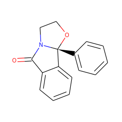 O=C1c2ccccc2[C@@]2(c3ccccc3)OCCN12 ZINC000000008126