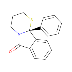 O=C1c2ccccc2[C@@]2(c3ccccc3)SCCCN12 ZINC000006582025