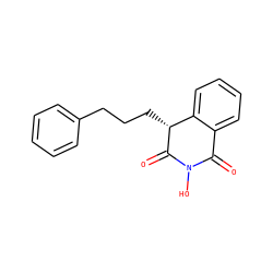 O=C1c2ccccc2[C@@H](CCCc2ccccc2)C(=O)N1O ZINC000066078280