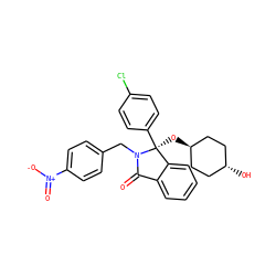 O=C1c2ccccc2[C@](O[C@H]2CC[C@H](O)CC2)(c2ccc(Cl)cc2)N1Cc1ccc([N+](=O)[O-])cc1 ZINC000254010460