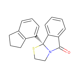 O=C1c2ccccc2[C@]2(c3cccc4c3CCC4)SCCN12 ZINC000012354036