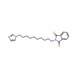O=C1c2ccccc2C(=O)N1CCCCCCCCCCn1ccnc1 ZINC000027899625