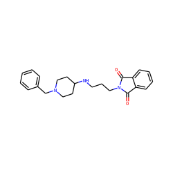 O=C1c2ccccc2C(=O)N1CCCNC1CCN(Cc2ccccc2)CC1 ZINC000299862574