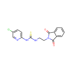 O=C1c2ccccc2C(=O)N1CCNC(=S)Nc1ccc(Cl)cn1 ZINC000013759889