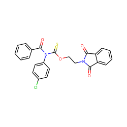 O=C1c2ccccc2C(=O)N1CCOC(=S)N(C(=O)c1ccccc1)c1ccc(Cl)cc1 ZINC000003648350