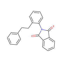 O=C1c2ccccc2C(=O)N1c1ccccc1CCc1ccccc1 ZINC000028898291