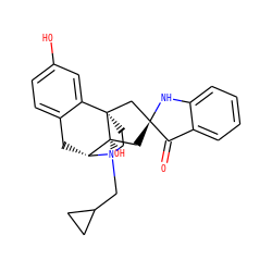 O=C1c2ccccc2N[C@]12C[C@@]1(O)[C@H]3Cc4ccc(O)cc4[C@@]1(CCN3CC1CC1)C2 ZINC000062179121