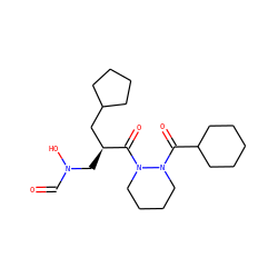 O=CN(O)C[C@@H](CC1CCCC1)C(=O)N1CCCCN1C(=O)C1CCCCC1 ZINC000072175376