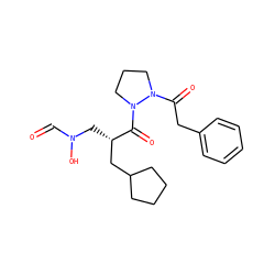 O=CN(O)C[C@@H](CC1CCCC1)C(=O)N1CCCN1C(=O)Cc1ccccc1 ZINC000072175366