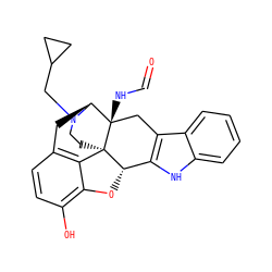 O=CN[C@@]12Cc3c([nH]c4ccccc34)[C@@H]3Oc4c(O)ccc5c4[C@]31CCN(CC1CC1)[C@H]2C5 ZINC000169344206