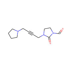 O=CN1CCN(CC#CCN2CCCC2)C1=O ZINC000013726898