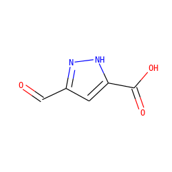 O=Cc1cc(C(=O)O)[nH]n1 ZINC000028948714