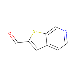 O=Cc1cc2ccncc2s1 ZINC000030677829
