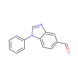 O=Cc1ccc2c(c1)ncn2-c1ccccc1 ZINC000013782581