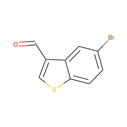 O=Cc1csc2ccc(Br)cc12 ZINC000005177612