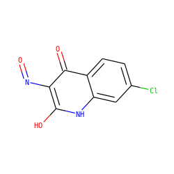 O=Nc1c(O)[nH]c2cc(Cl)ccc2c1=O ZINC000013757435