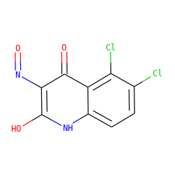 O=Nc1c(O)[nH]c2ccc(Cl)c(Cl)c2c1=O ZINC000013757440