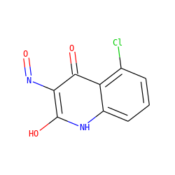 O=Nc1c(O)[nH]c2cccc(Cl)c2c1=O ZINC000013757438