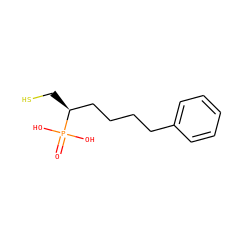 O=P(O)(O)[C@@H](CS)CCCCc1ccccc1 ZINC001772603852