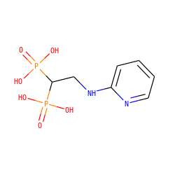 O=P(O)(O)C(CNc1ccccn1)P(=O)(O)O ZINC000084462598