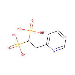 O=P(O)(O)C(Cc1ccccn1)P(=O)(O)O ZINC000001999562