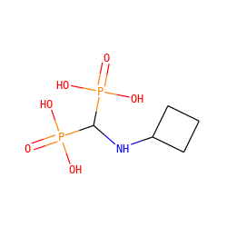 O=P(O)(O)C(NC1CCC1)P(=O)(O)O ZINC000005839798