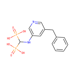 O=P(O)(O)C(Nc1cncc(Cc2ccccc2)c1)P(=O)(O)O ZINC000084742456