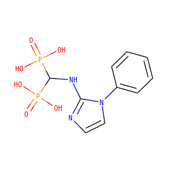 O=P(O)(O)C(Nc1nccn1-c1ccccc1)P(=O)(O)O ZINC000026741838