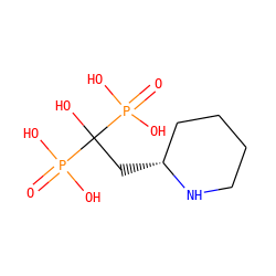 O=P(O)(O)C(O)(C[C@@H]1CCCCN1)P(=O)(O)O ZINC000001536799