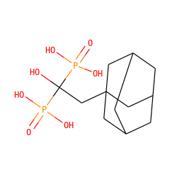 O=P(O)(O)C(O)(CC12CC3CC(CC(C3)C1)C2)P(=O)(O)O ZINC000013673742