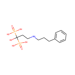 O=P(O)(O)C(O)(CCNCCCc1ccccc1)P(=O)(O)O ZINC000001551163