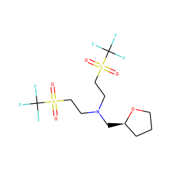 O=S(=O)(CCN(CCS(=O)(=O)C(F)(F)F)C[C@@H]1CCCO1)C(F)(F)F ZINC000025315791