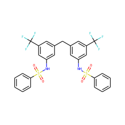 O=S(=O)(Nc1cc(Cc2cc(NS(=O)(=O)c3ccccc3)cc(C(F)(F)F)c2)cc(C(F)(F)F)c1)c1ccccc1 ZINC000008616703