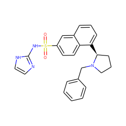 O=S(=O)(Nc1ncc[nH]1)c1ccc2c([C@H]3CCCN3Cc3ccccc3)cccc2c1 ZINC000261159979