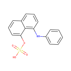 O=S(=O)(O)Oc1cccc2cccc(Nc3ccccc3)c12 ZINC000031707991