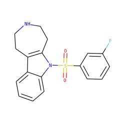 O=S(=O)(c1cccc(F)c1)n1c2c(c3ccccc31)CCNCC2 ZINC000040980067