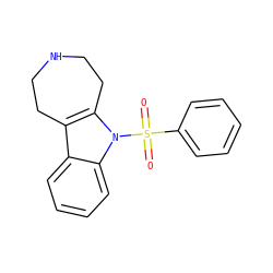 O=S(=O)(c1ccccc1)n1c2c(c3ccccc31)CCNCC2 ZINC000040934011
