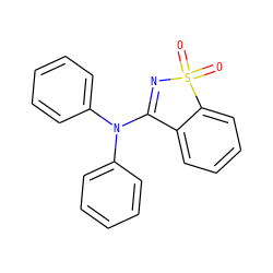 O=S1(=O)N=C(N(c2ccccc2)c2ccccc2)c2ccccc21 ZINC000059514333