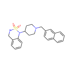 O=S1(=O)NCc2ccccc2N1C1CCN(Cc2ccc3ccccc3c2)CC1 ZINC000028376634